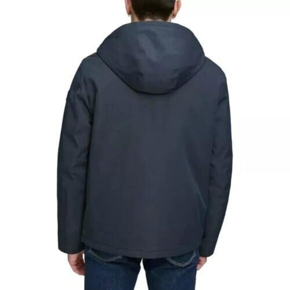 Tommy Hilfiger Men's Performance Hooded Jacket, Navy, L - Picture 3 of 5